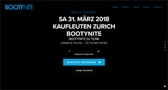 Desktop Screenshot of bootynite.ch